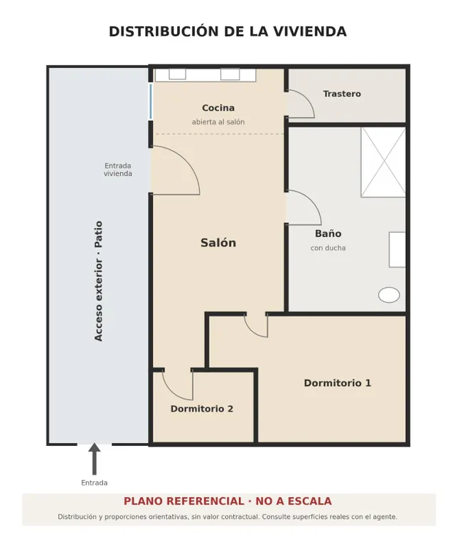 Piso a estrenar de 2 dormitorios con parking, luz y agua incluidas – 1.200 €/mes — 22