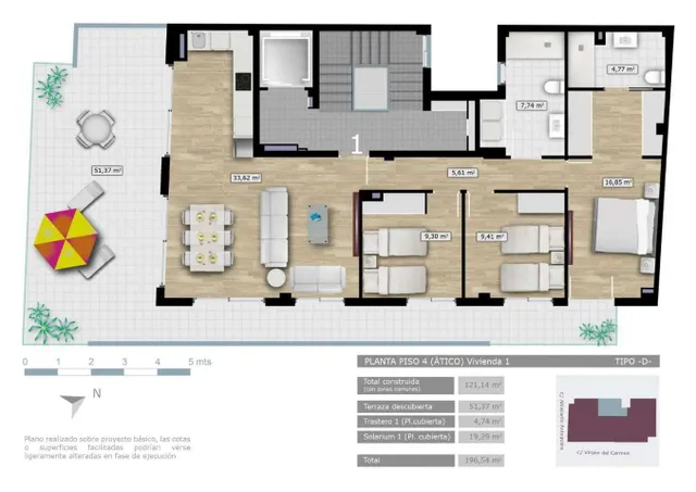 Apartamento 3 habitaciones 121m² en venta - Playa Levante — 6