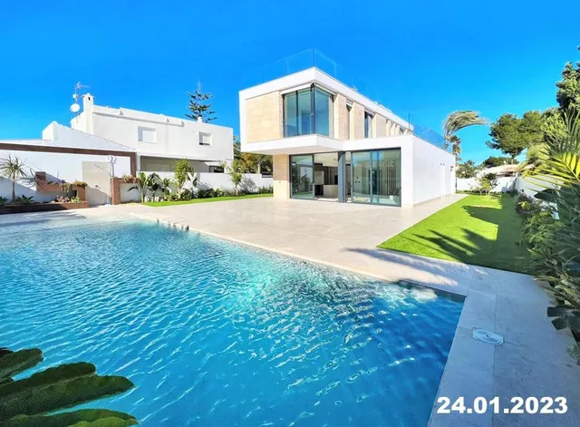 VILLA MYKONOS EN LA ZENIA! MODERNA VILLA DE LUJO DE OBRA NUE