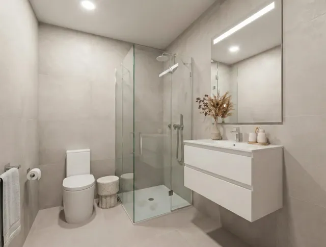 Villa en Mazarrón . Tres dormitorios, solárium, semisótano y piscina comunitaria — 11