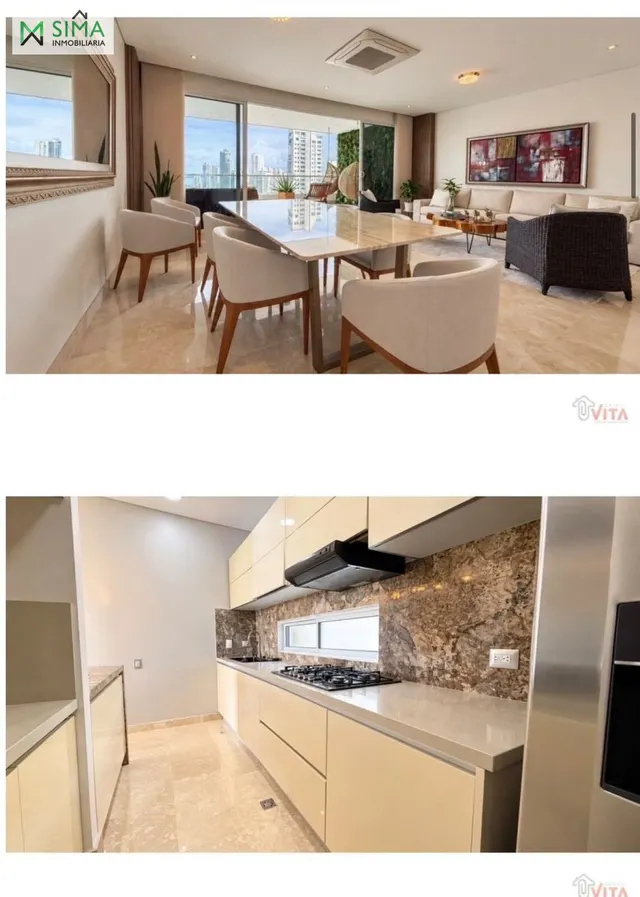 Apartamento amoblado en venta en Bocagrande | Elegancia y vista panorámica a la bahía — 8