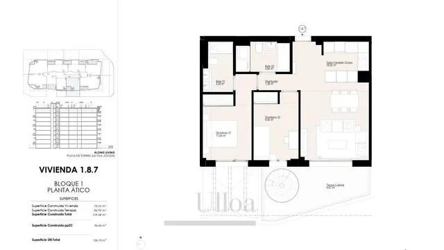 AMPLIO APARTAMENTO CON GRAN TERRAZA EN VILLAJOYOSA — 22