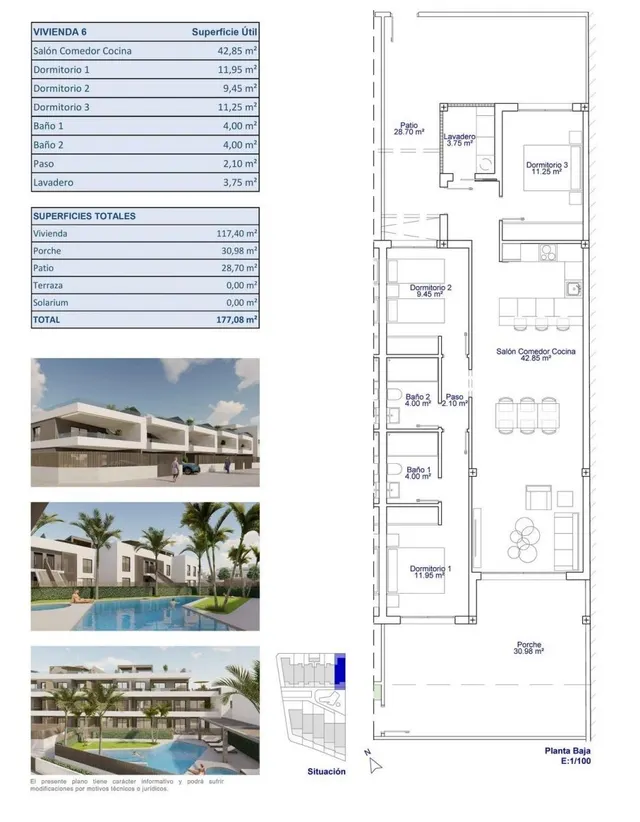 Apartamento 3 habitaciones 117m² en venta - Zona Pueblo — 12