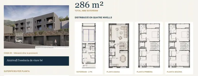 Casa adosada de obra nueva ubicada en sant julià con acabados de alta gama — 2