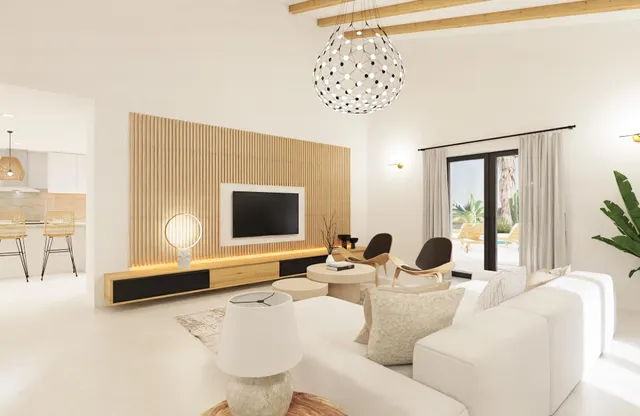 Proyecto de una casa de planta baja lujosa y piscina — 9