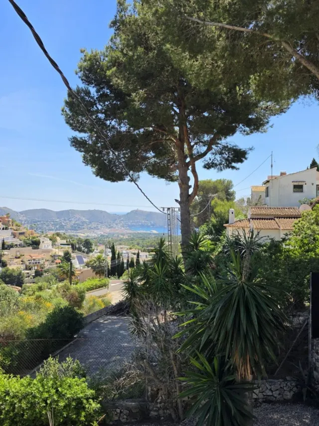 Villa mediterránea con vistas al mar y al valle en Benissa C