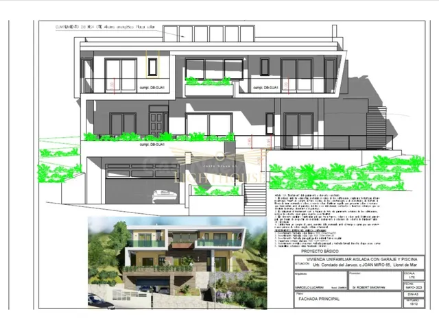 Parcela exclusiva con proyecto de villa de lujo en Condado d