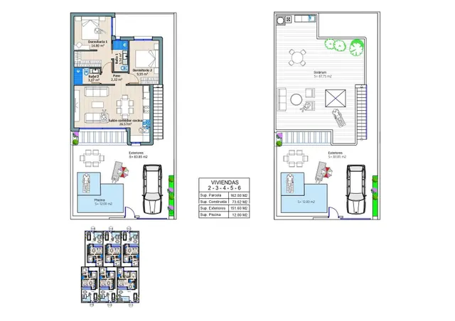 Villa de 2 dormitorios a la venta con piscina privada en Torre-Pacheco, Murcia — 10