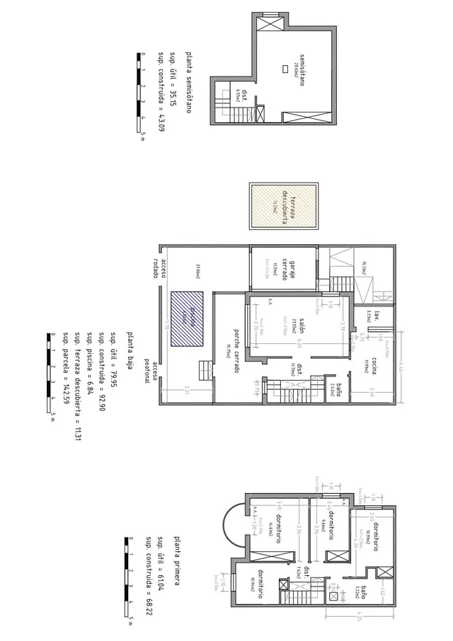 Gran casa unifamiliar con piscina privada, 4 dormitorios y semisótano. — 28