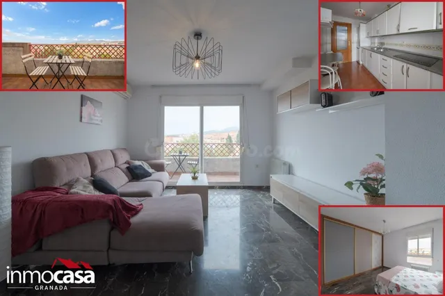 Se Vende amplio piso en zona Villarejo, con Terraza y Vistas