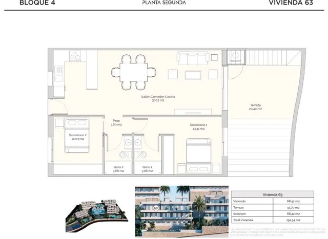 Ático 2 habitaciones 152m² en venta - Golf Puig Campana — 30