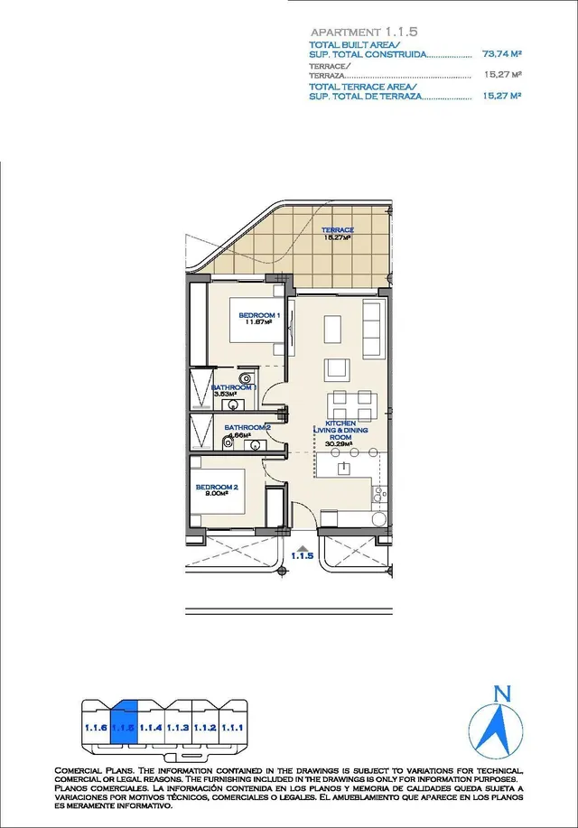 Apartamentos y villas de nueva construcción en primera línea de golf en Los Alcázares, Costa Cálida — 14
