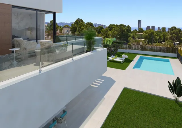 VILLAS DE OBRA NUEVA MODERNAS CON VISTAS AL MAR EN SIERRA CORTINA — 4