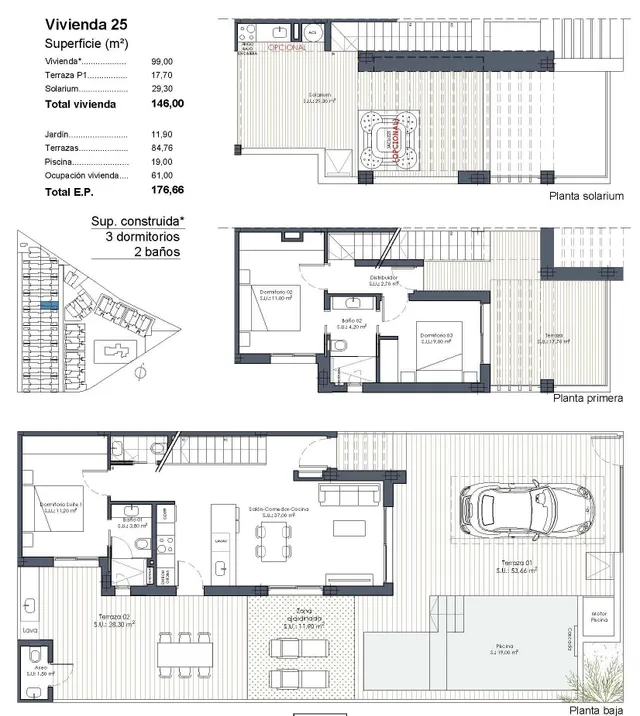 Villas de nueva construcción con piscina privada en Serena Golf-Los Alcázares — 45