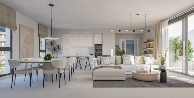 Apartamento en planta baja con jardín privado en Valle Romano, Estepona — 2