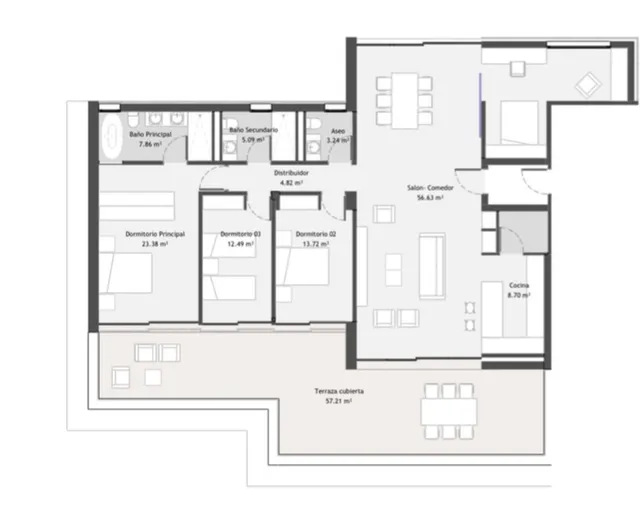 Apartamento 4 habitaciones 182m² en venta - El Madroñal — 36