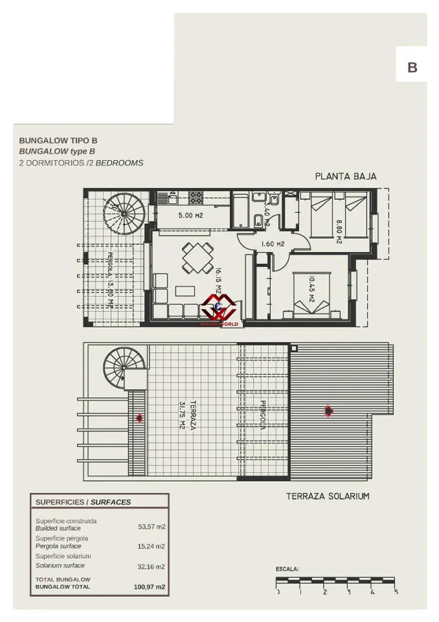 Apartamentos bungalow planta alta en calpe — 17