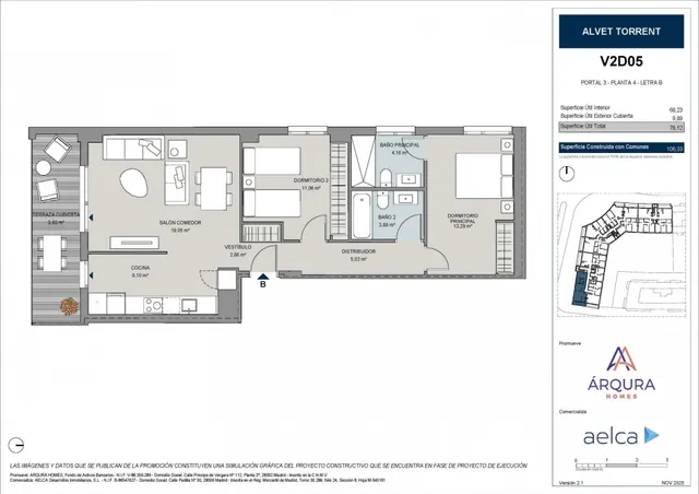 Piso 2 habitaciones 96m² en venta - Parc central — 8