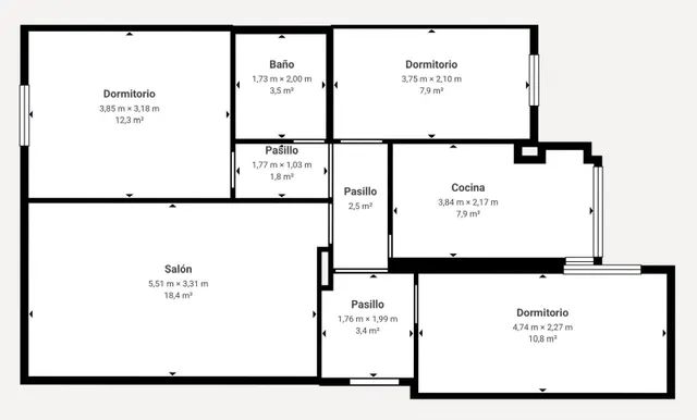 Piso de 3 dormitorios con terraza en plena zona Fontiveros — 24