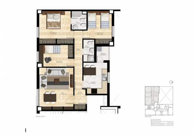 PISO DE NUEVA PROMOCIÓN  CON 2 Y 3 habitaciones, PRIMERAS CALIDADES. — 4