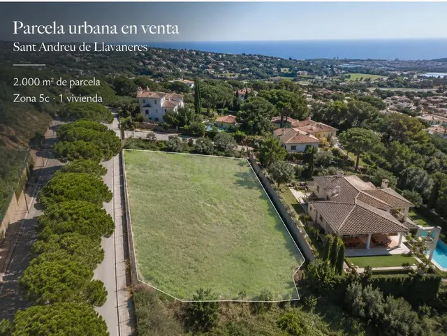 Parcela urbana de 2.000 m2 en venta en Sant Andreu de Llavan