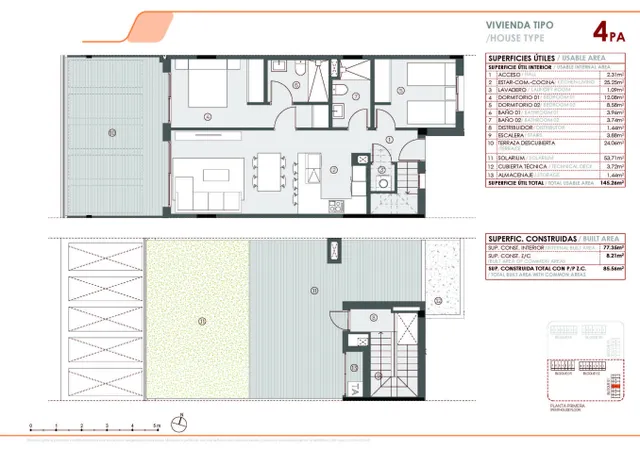 Ático 2 habitaciones 145m² en venta - El limonar — 40
