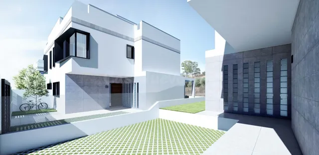 Pareado Orientacion SUR con patio 20m2 y solárium 62 m2, con