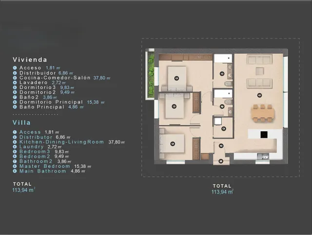 Villa 3 habitaciones 113m² en venta - Las Filipinas — 18