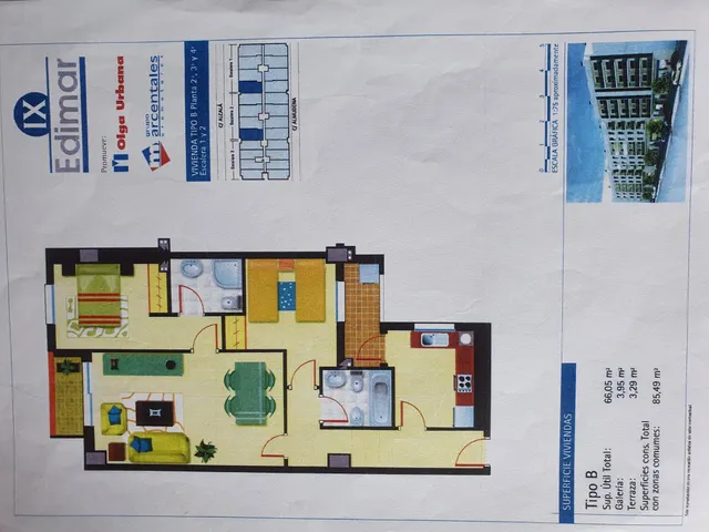 Apartamento de 2 dormitorios en venta en Benidorm Centro con plaza de parking y trastero — 10