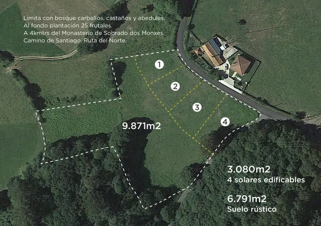 SOLAR EN VENTA EN SOBRADO DOS MONXES — 2