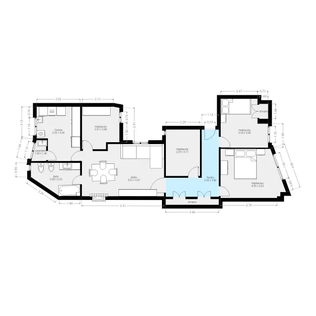 "Vivienda reformada con vistas privilegiadas". — 43