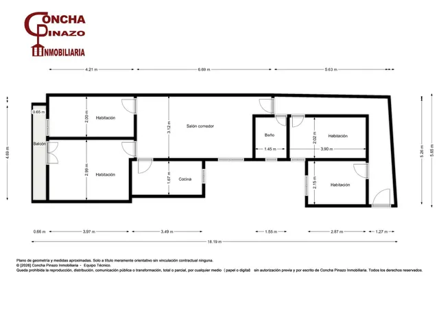 Piso de 4 habitaciones, 2º piso con ascensor junto al Gran Parque Central en Paterna — 26