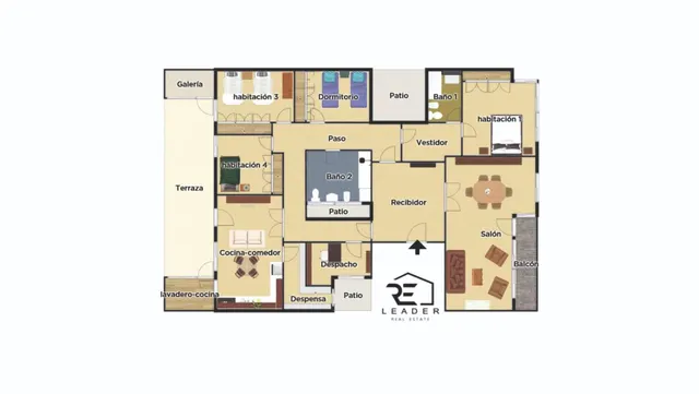 ESPACIOSA VIVIENDA EXTERIOR CON TERRAZA, BALCÓN Y GARAJE INCLUIDO. — 41