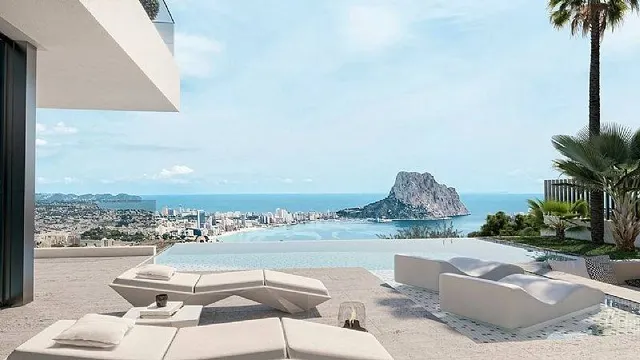 Moderna villa de lujo en construcción en Calpe con impresionantes vistas — 3