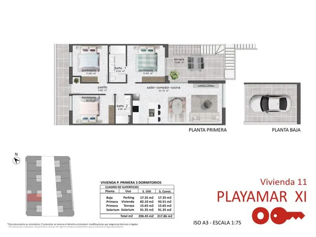 Apartamento 3 habitaciones 75m² en venta - Zona Pueblo — 15