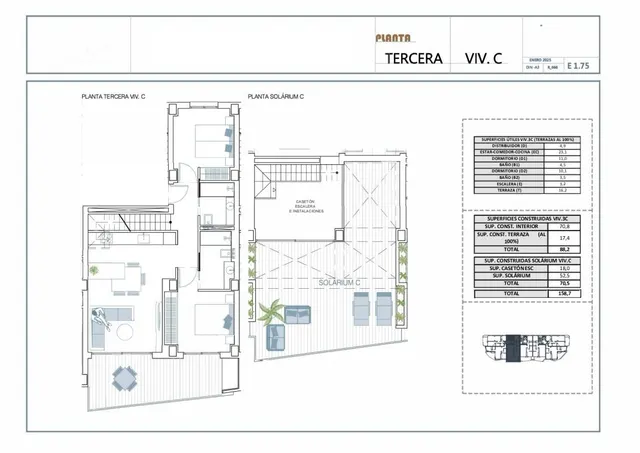 Apartamento 2 habitaciones 158m² en venta - Pueblo — 21