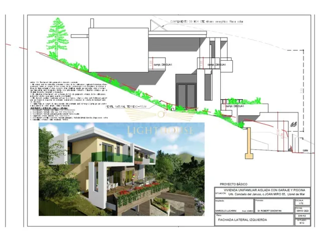 Parcela exclusiva con proyecto de villa de lujo en Condado d - foto 2
