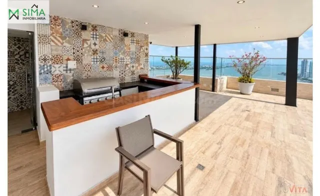 Apartamento amoblado en venta en Bocagrande | Elegancia y vista panorámica a la bahía — 2