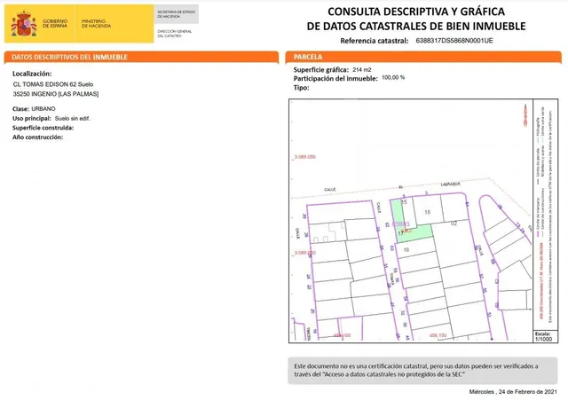 SE VENDEN DOS PARCELAS POR 72.000 € — 9