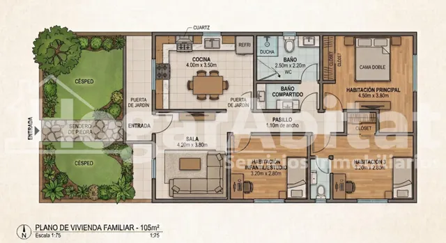 Espacio exterior, luz y privacidad en este adosado reformado en esquina con gran terraza y piscina comunitaria — 49