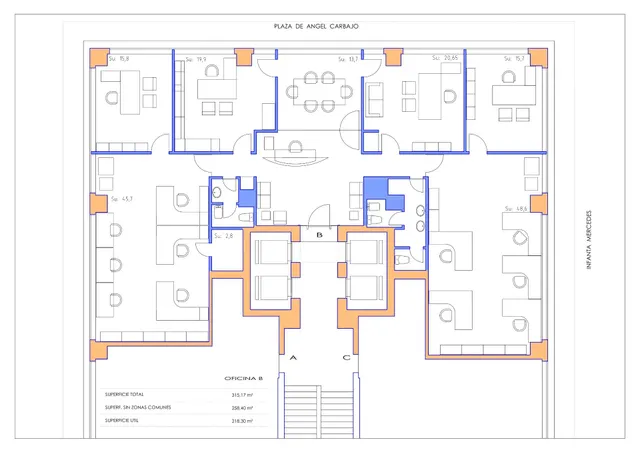 Oficina 6 habitaciones 250m² en alquiler - Cuzco — 30