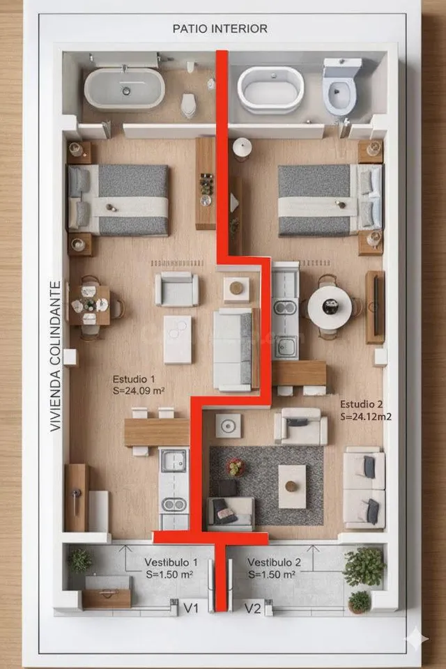 LOCAL COMERCIAL CON CAMBIO DE USO A VIVIENDA Y SEGREGACIÓN A