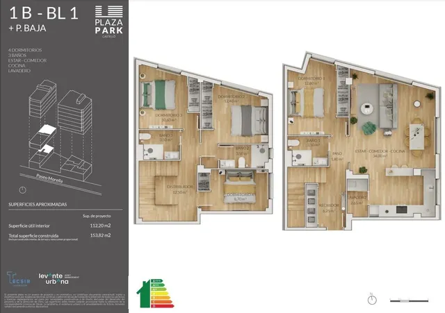 Obra nueva. Vivienda de 4 dormitorios. — 2