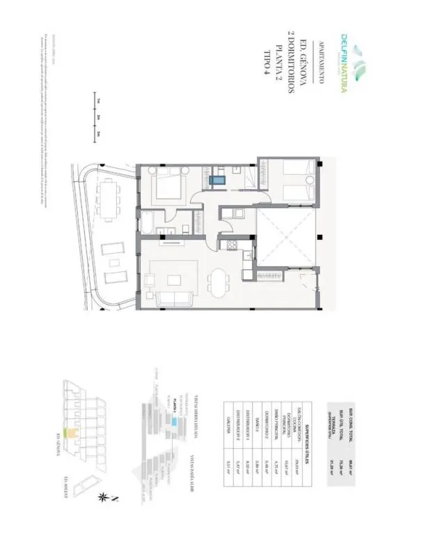 Apartamento 2 habitaciones en venta - Pueblo — 47