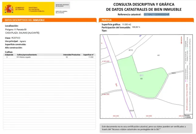 Parcela en venta - Crta. salinas-monovar - foto 3