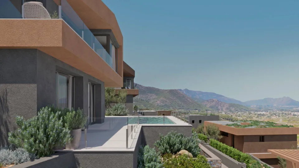 Villas de arquitectura organica de 3 dormitorios a la venta en Lliber, Costa Blanca.