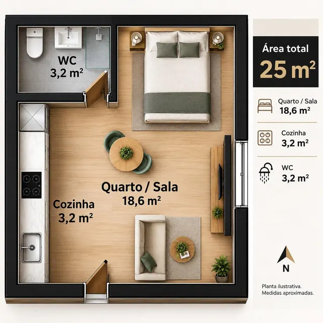 Apartamento 26m² en alquiler - Mafamude e Vilar do Paraíso — 16