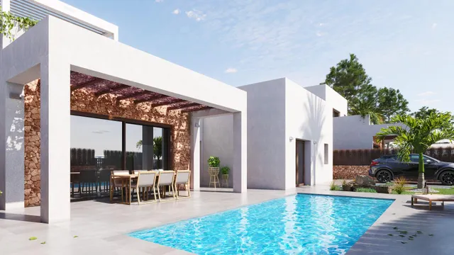 Villas Independientes de 3 dormitorios con piscina privada en Lomas de Cabo Roig — 6