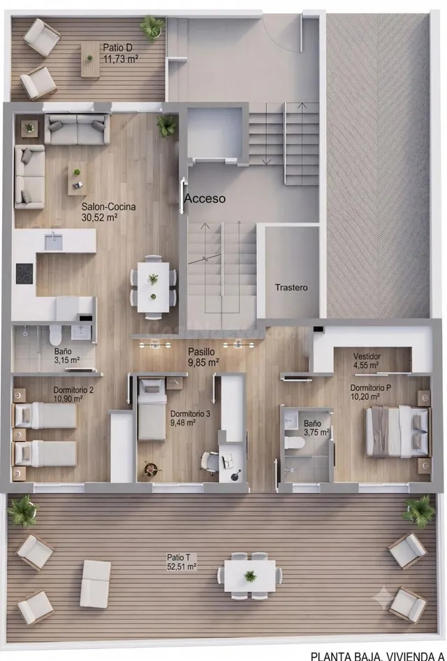 Apartamento 1 habitación 66m² en venta - Las Gabias — 2