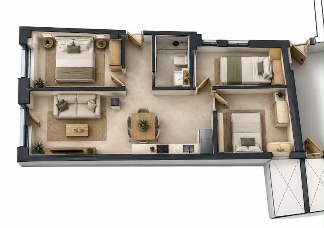 Planta baja 3 habitaciones 50m² en venta - Juderia